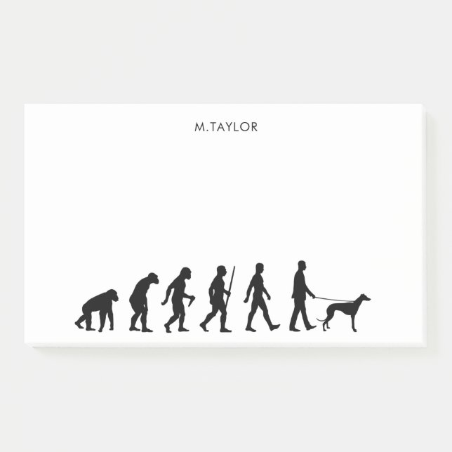 Evolution to Greyhound Owner Post-it Notes (Front)
