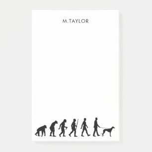 Evolution to Greyhound Owner Post-it Notes