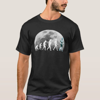 Evolution to Innovation Moonwalk to Robotics Graph T-Shirt