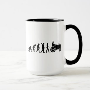 Evolution tractor farmer mug