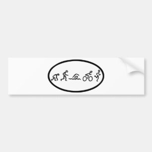 Evolution tri Eclipse Bumper Sticker