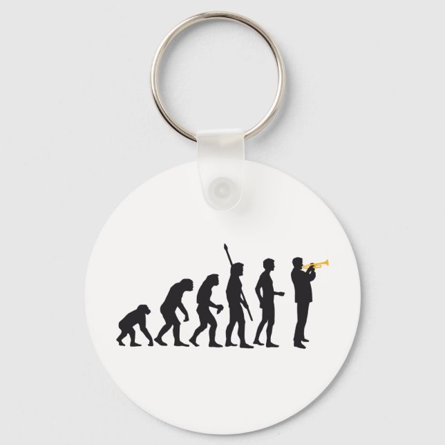 evolution trumpet player key ring (Front)