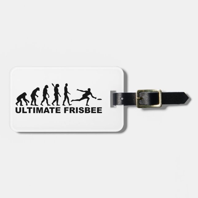 Evolution Ultimate Frisbee Luggage Tag (Front Horizontal)