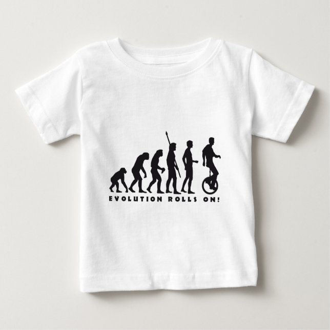 evolution unicycle baby T-Shirt (Front)