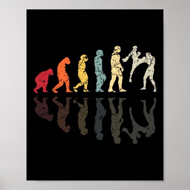 Evolution Used Kickboxing Martial Arts Knockout Fi Poster (Front)