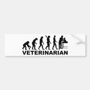 Evolution veterinarian bumper sticker