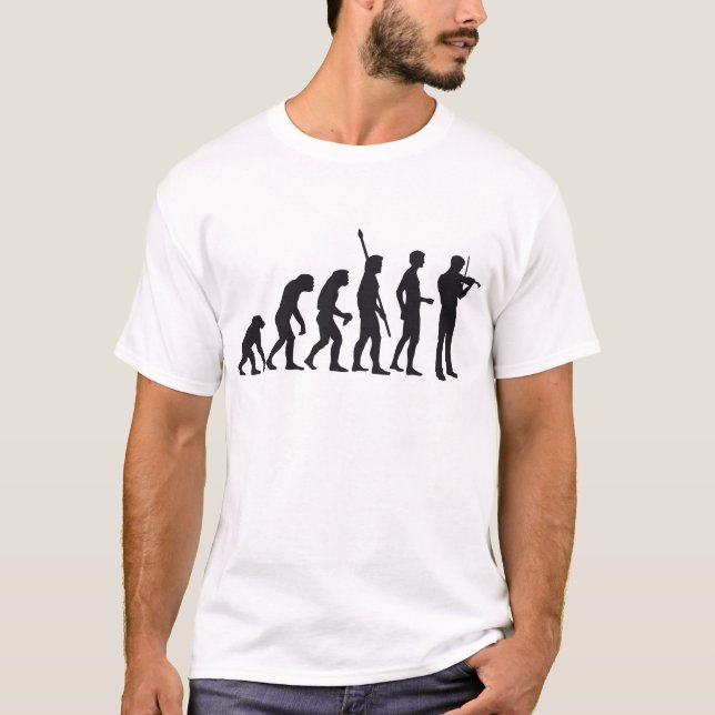 evolution violin T-Shirt (Front)