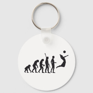 evolution volleyball key ring