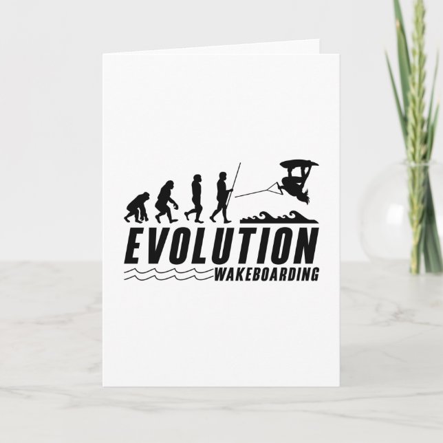 Evolution Wakeboard Wake Wakeboarding Wakeboarder Card (Front)