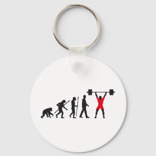 evolution weight lifter key ring