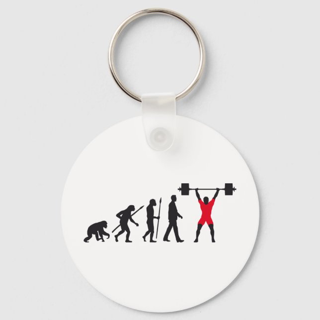 evolution weight lifter key ring (Front)