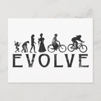 Evolution Womens Biking Postcard