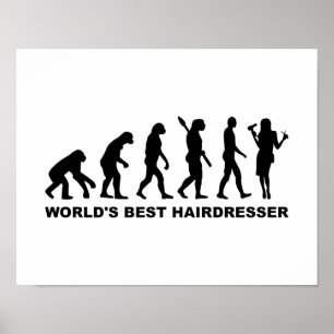 Evolution World's Best Hairdresser Poster