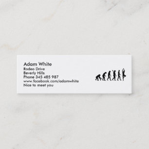 Evolution Yoga Mini Business Card