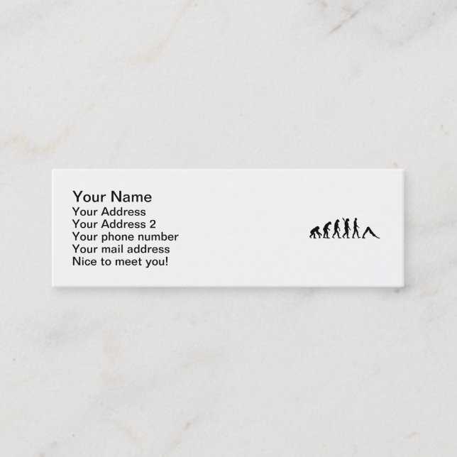 Evolution Yoga Pilates Mini Business Card (Front)