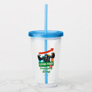 Evolutionary Biology Primate Humour Acrylic Tumbler