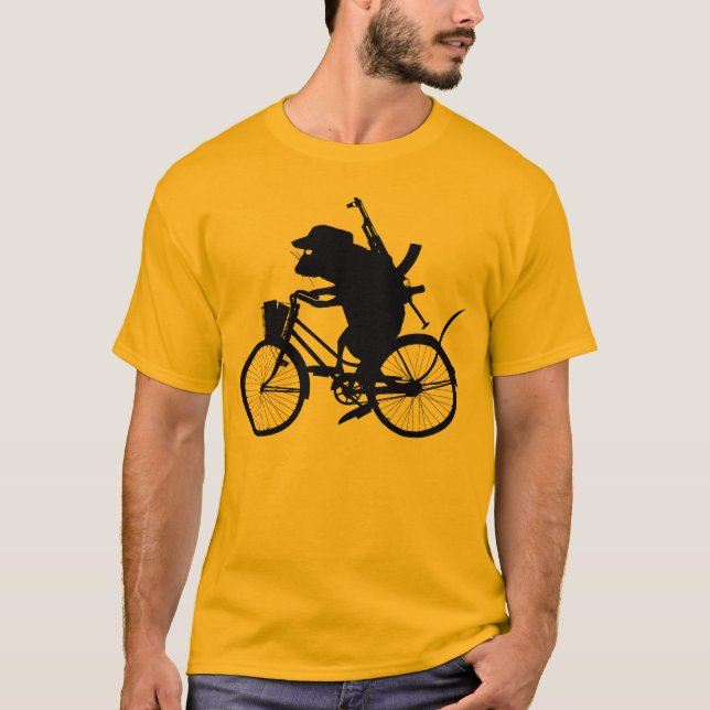 Evolutionary Mouse Bicycle T-Shirt (Front)