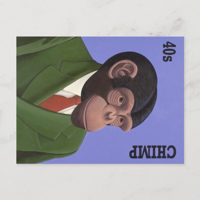 Evolutionery hairstyles postcard (Front)