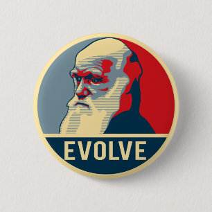 Evolve 6 Cm Round Badge