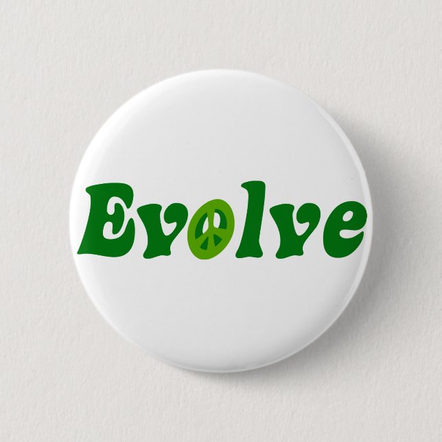Evolve 6 Cm Round Badge (Front)