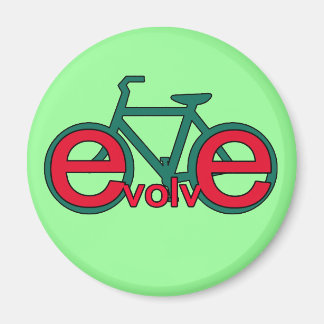 Evolve Bicycle Art for Tshirts, Apparel Magnet