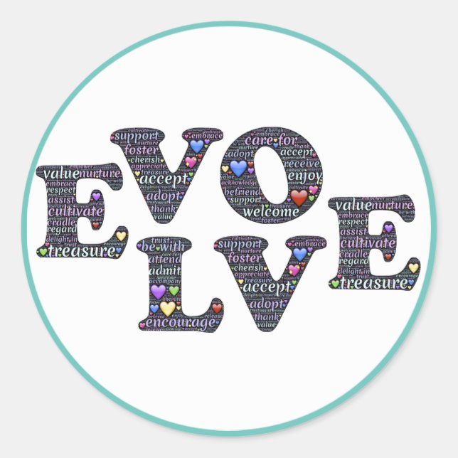 Evolve button sticker (Front)