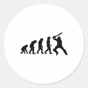 Evolve Cricket  Classic Round Sticker
