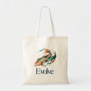 Evolve – Japanese Koi Symbol of Personal Growth Tote Bag
