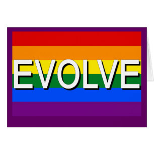 EVOLVE with Gay Pride Flag for Gay Rights