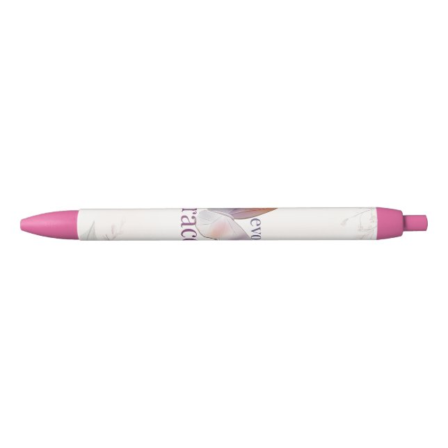 Evolve with Grace Themed  Black Ink Pen (Front)