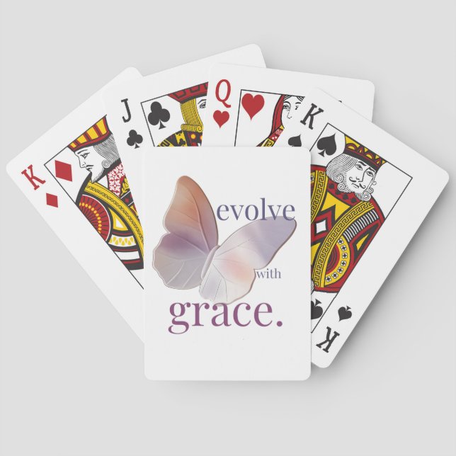 Evolve with Grace Themed  Playing Cards (Back)