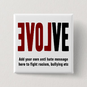 Evolve with LOVE 15 Cm Square Badge