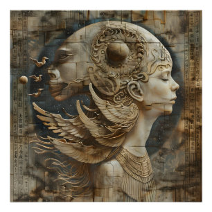 Evolving Elegance - Ancestral Beauty Canvas Print