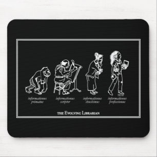 Evolving Librarian Mousepad - black