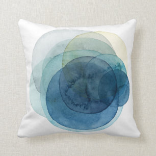 Evolving Planets - Watercolor Circles Cushion