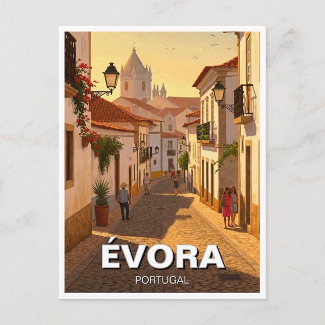 Evora Évora Portugal Travel Postcard (Front)