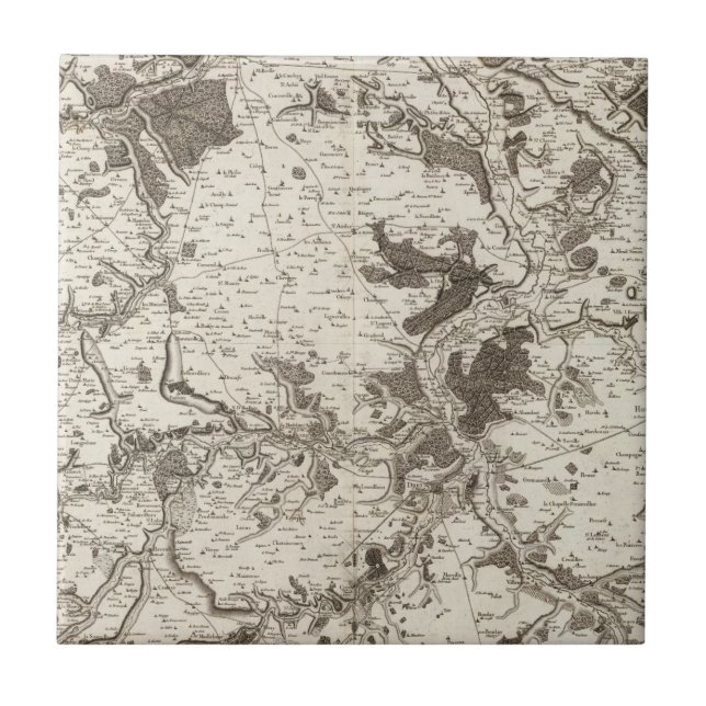 Evreux, Dreux Ceramic Tile (Front)