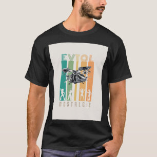 EVTOL Nostalgic for Air Taxi AAM UAM VTOL T-Shirt