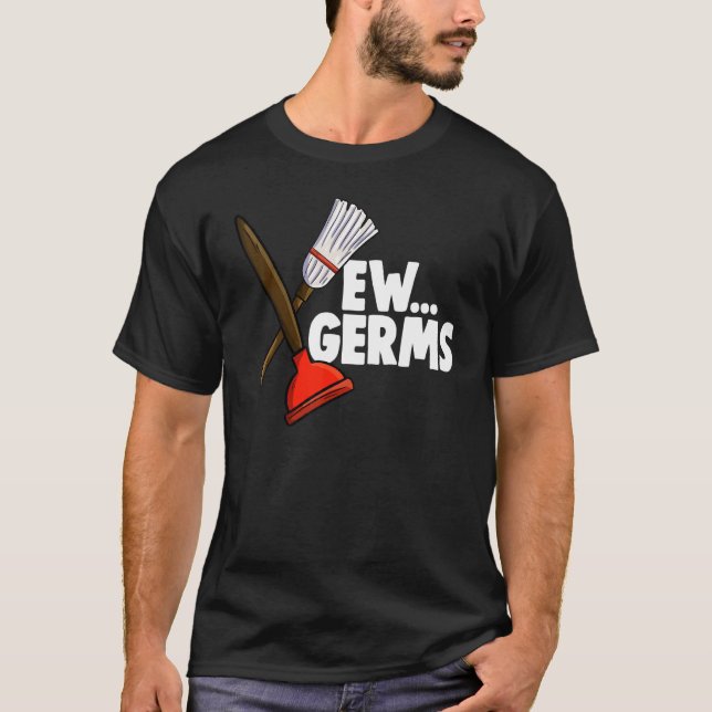 EW Germs Spray Women Cleaning Team 1 T-Shirt (Front)