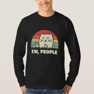 Ew People Ca Vintage Cat Black Cat T-Shirt