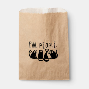 Ew People Funny Meowy Black Cats Favour Bag