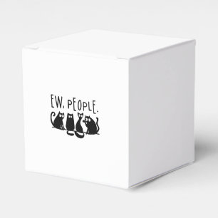 Ew People Funny Meowy Black Cats Favour Box