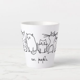 Ew, People Funny Meowy Cat Lovers Latte Mug