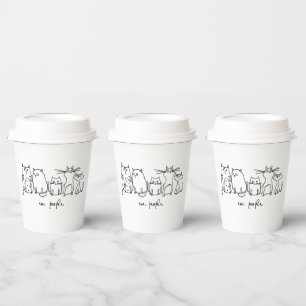 Ew, People Funny Meowy Cat Lovers Paper Cups