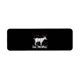 Ew People Goat Gift Santa Funny Goat Xmas Gift Return Address Label