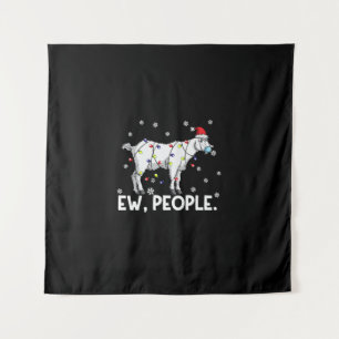 Ew People Goat Gift Santa Funny Goat Xmas Gift Tapestry