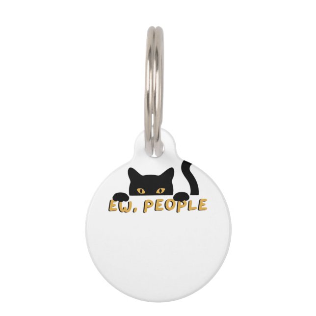 Ew, People - Peekaboo Pet Tag (Front)