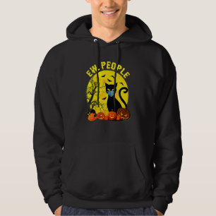 Ew People Scary Cat Funny Halloween Quarantine Hoodie