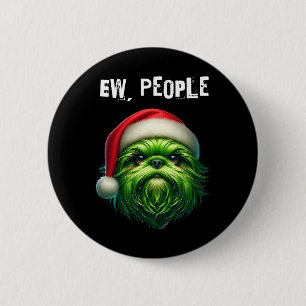 Ew People Shihtzu Dog 6 Cm Round Badge