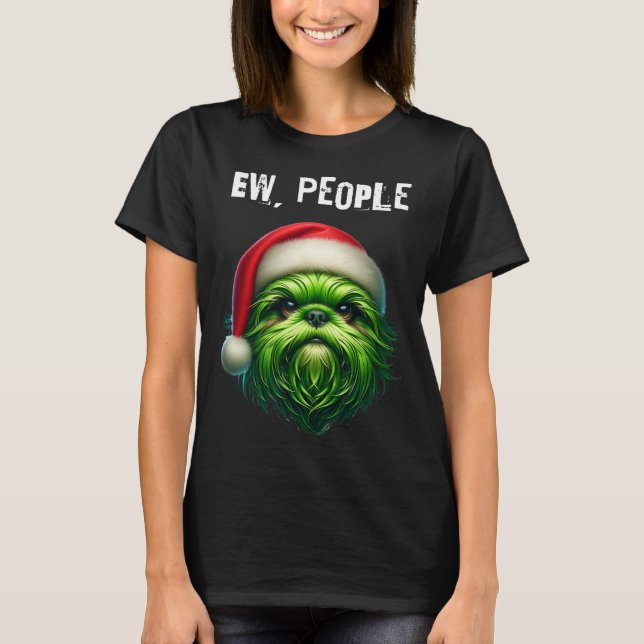 Ew People Shihtzu Dog  T-Shirt (Front)